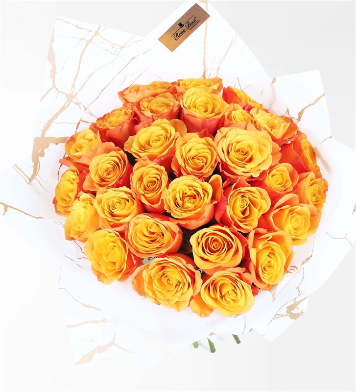 Confy - 30 Turuncu Gül Buketi