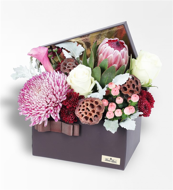 Coral Aranjman - Protea Anastasya Gala Ve Lotus