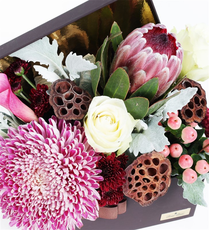 Coral Aranjman - Protea Anastasya Gala Ve Lotus