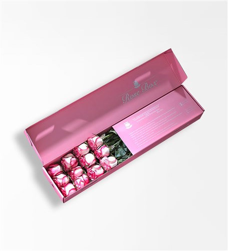 Romance - Pembe Kutuda 12 Adet Pembe Gül