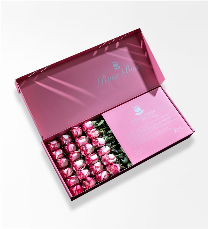 Romance - Pembe Kutuda 24 Adet Pembe Gül