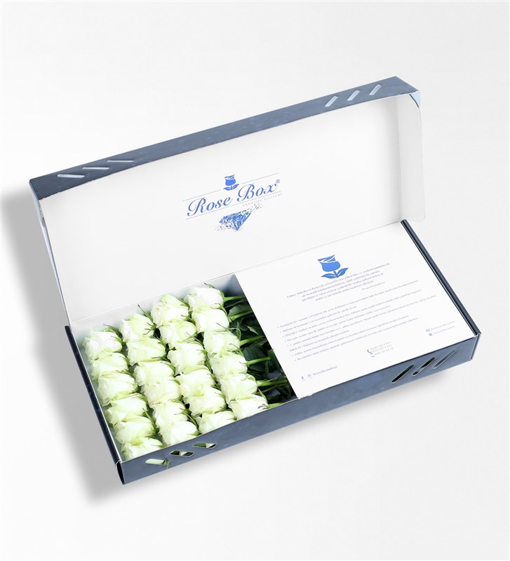 Sapphire Kutuda 24 Adet Beyaz Gül