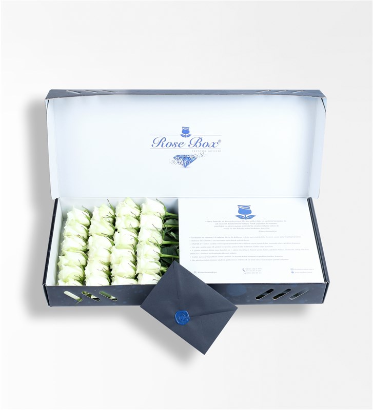 Sapphire Kutuda 24 Adet Beyaz Gül