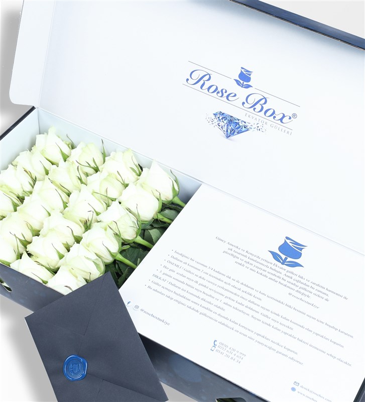 Sapphire Kutuda 24 Adet Beyaz Gül