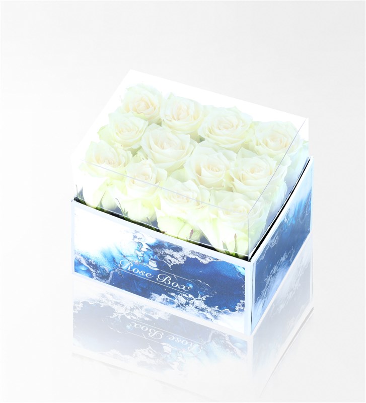 Aquamarin Maxi Kutuda 12'Li Beyaz&nbsp;Gül