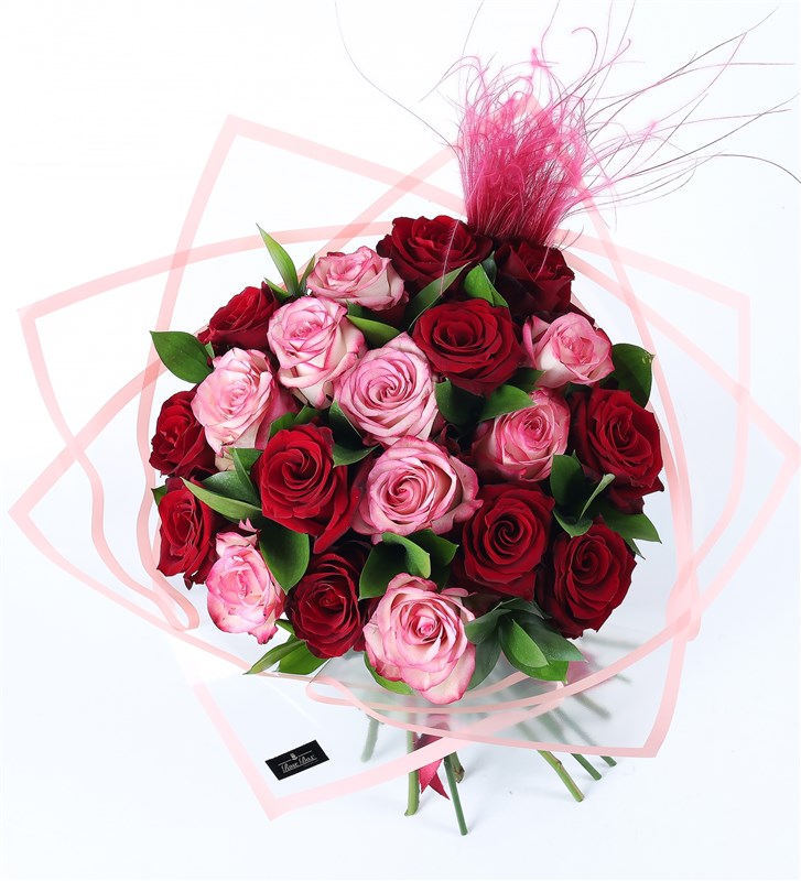 Inlove Xl - Pembe Kırmızı Gül Buketi